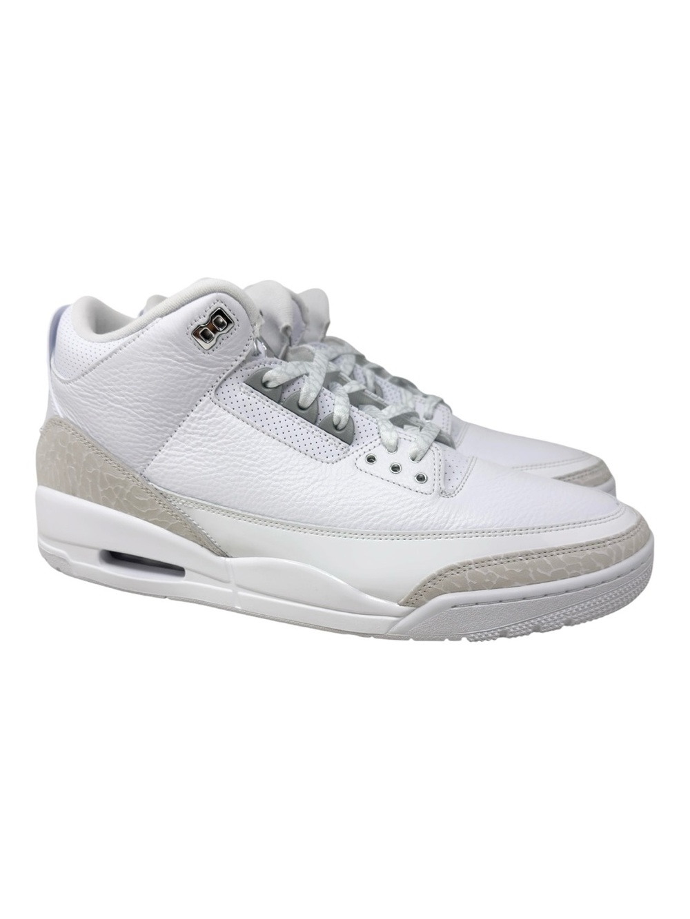 Air Jordan 3 Retro Pure Money CT8532-111 White/Metallic Silver Size 14